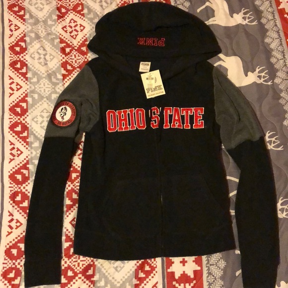 PINK Victoria's Secret Tops - OSU PINK zip up hoodie